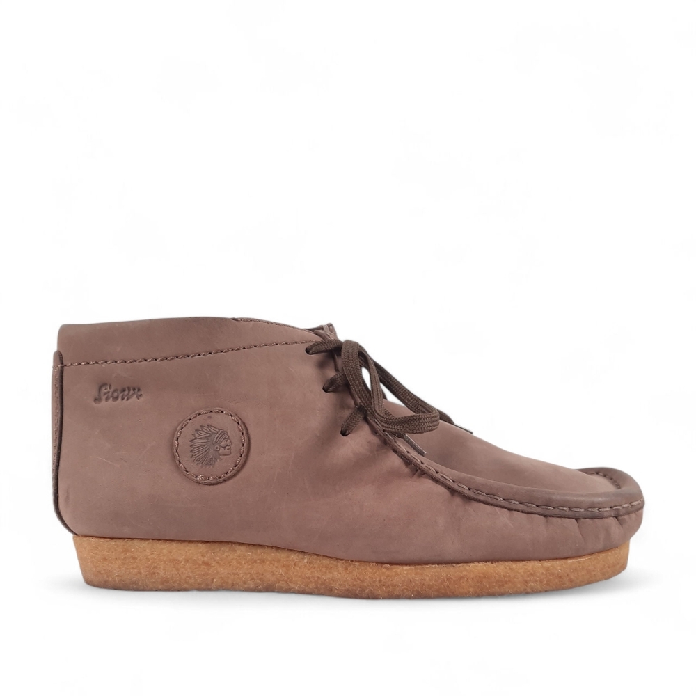 German SIOUX Grasshopper Shearling Nubuck Chukka Ankle Boot Crepe Tan 10.5